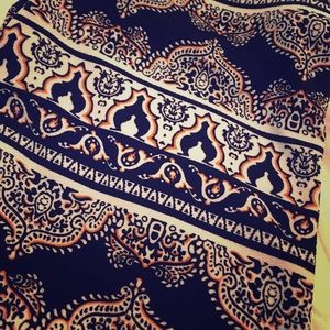 Aztec style pencil skirt